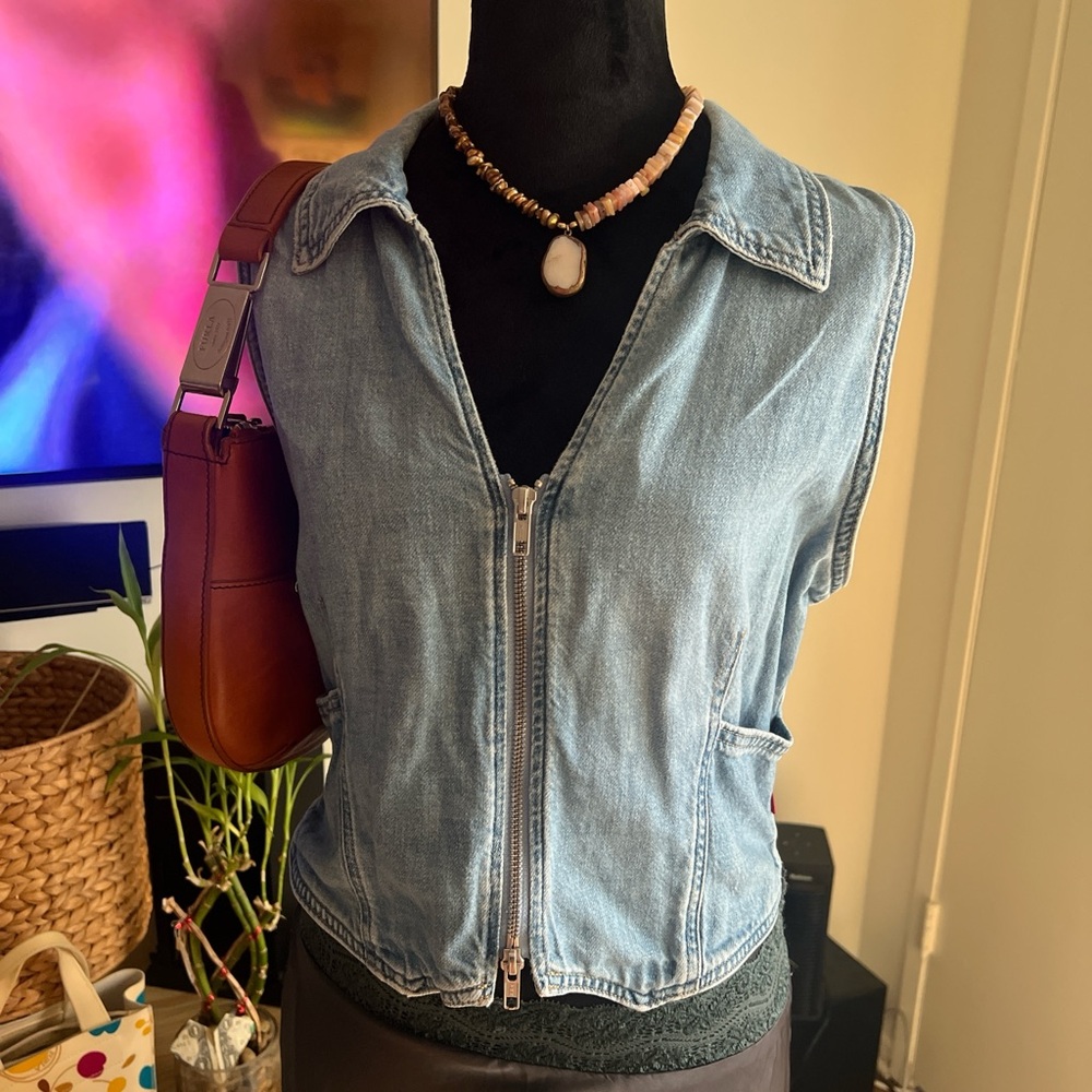 Levi's Blue Denim Vest